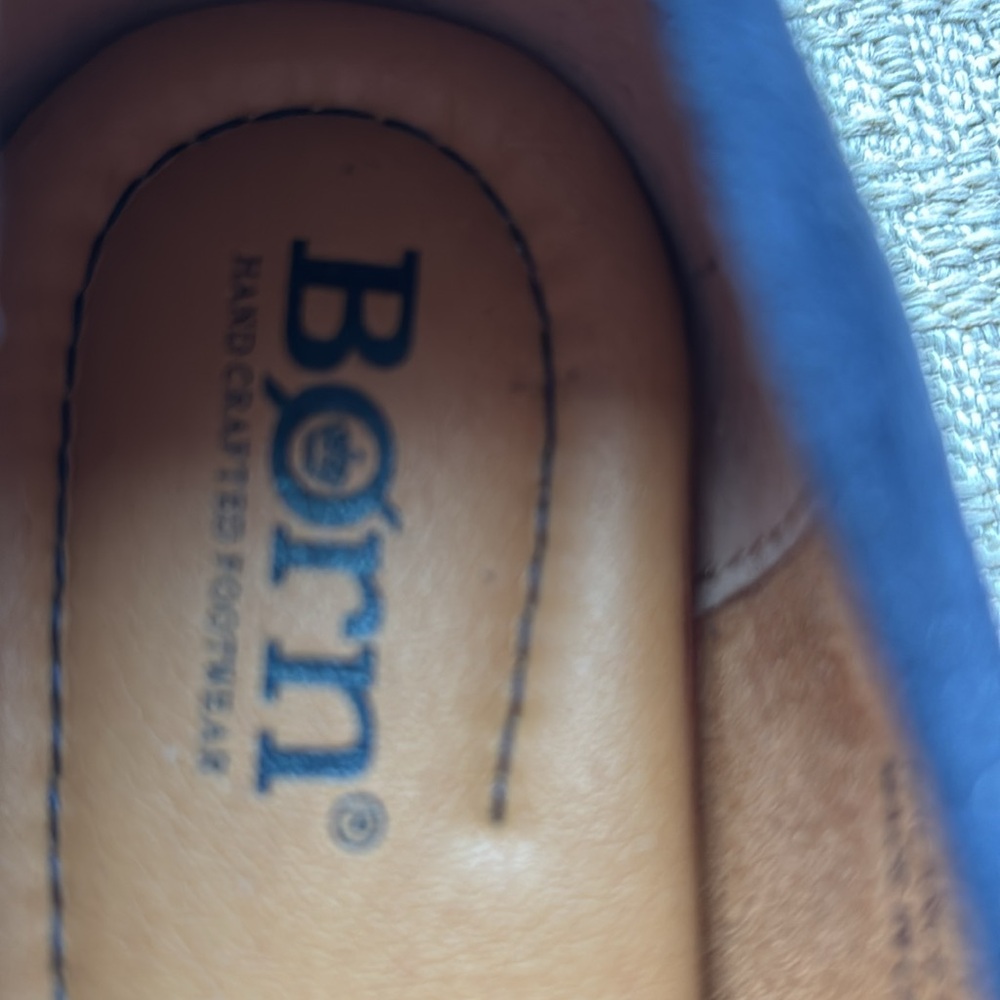 Born Patrice Women's NAVY Suede Flats 7.5 - Picture 3 of 4